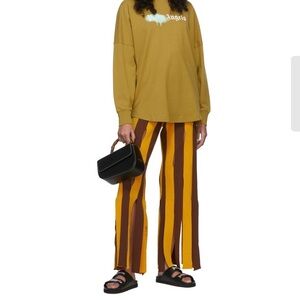 Palm Angels Fringed Knit Striped Pants
- Sz M